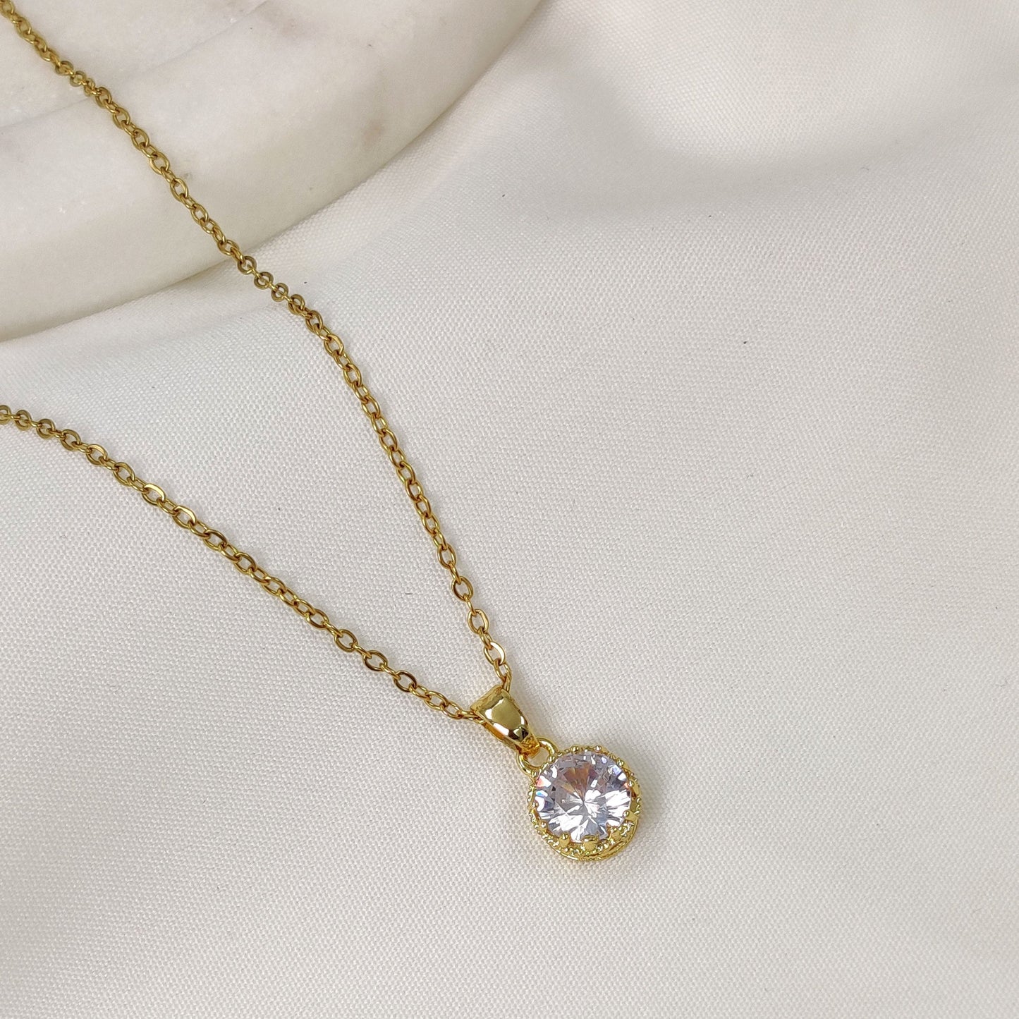 Carol Solitaire Necklace