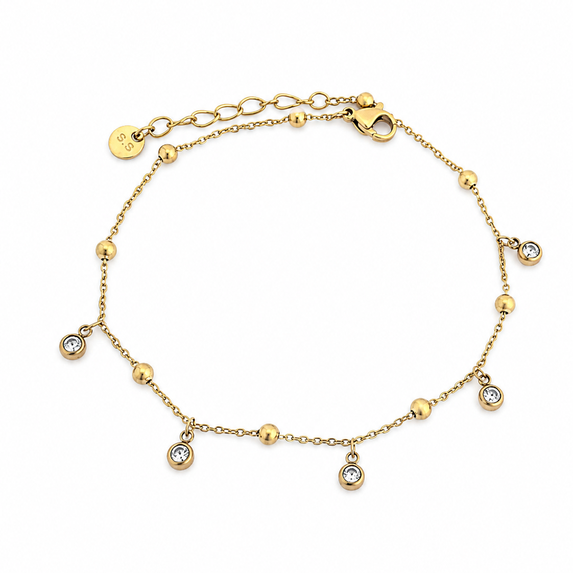 Crystal Droplet Anklet