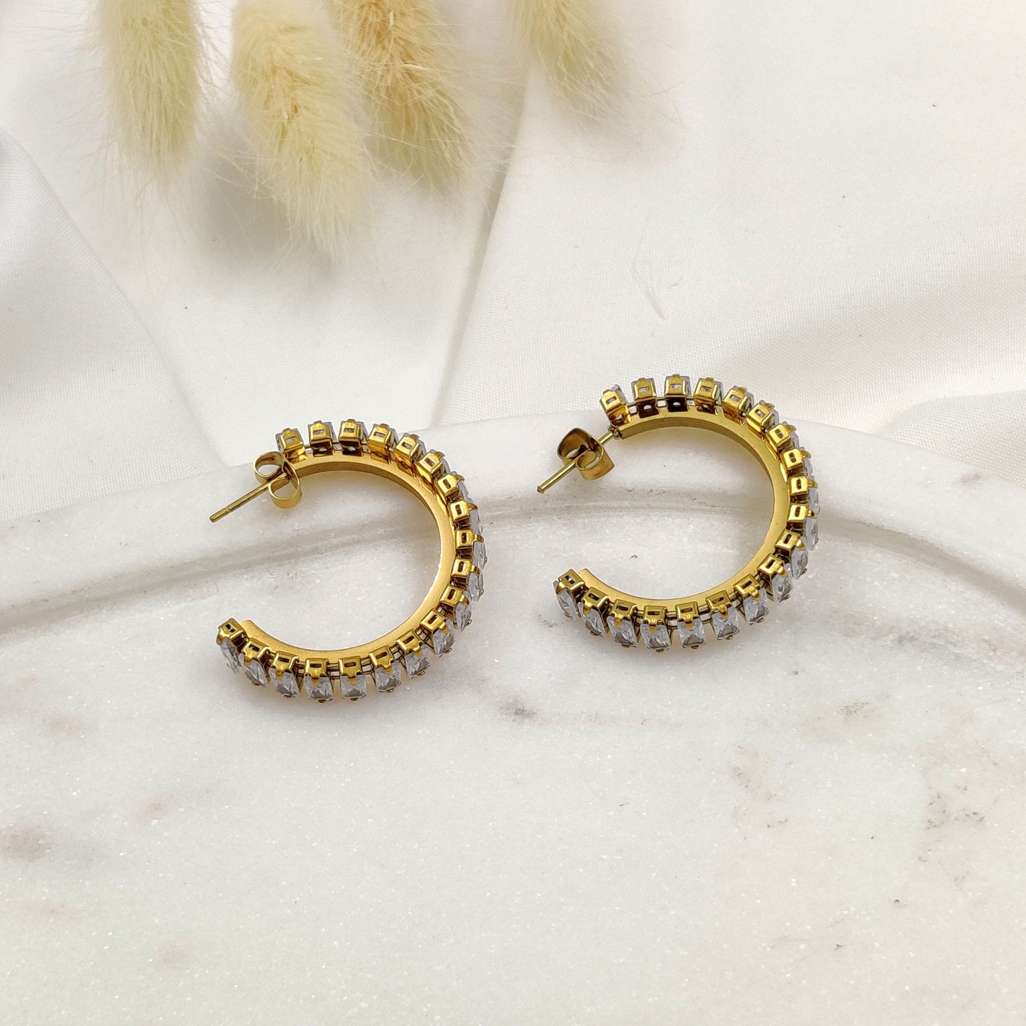 Crystal Hoops