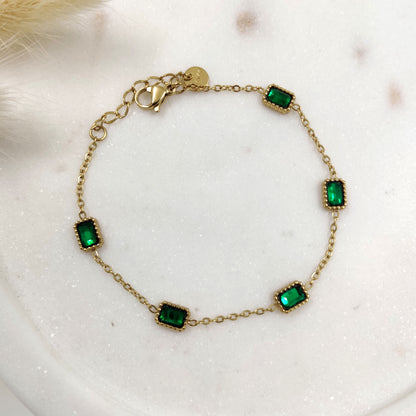 Emerald Elaine Bracelet