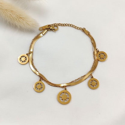 Compass Charm Bracelet