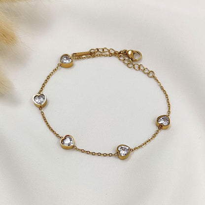 Crystal Heart Bracelet