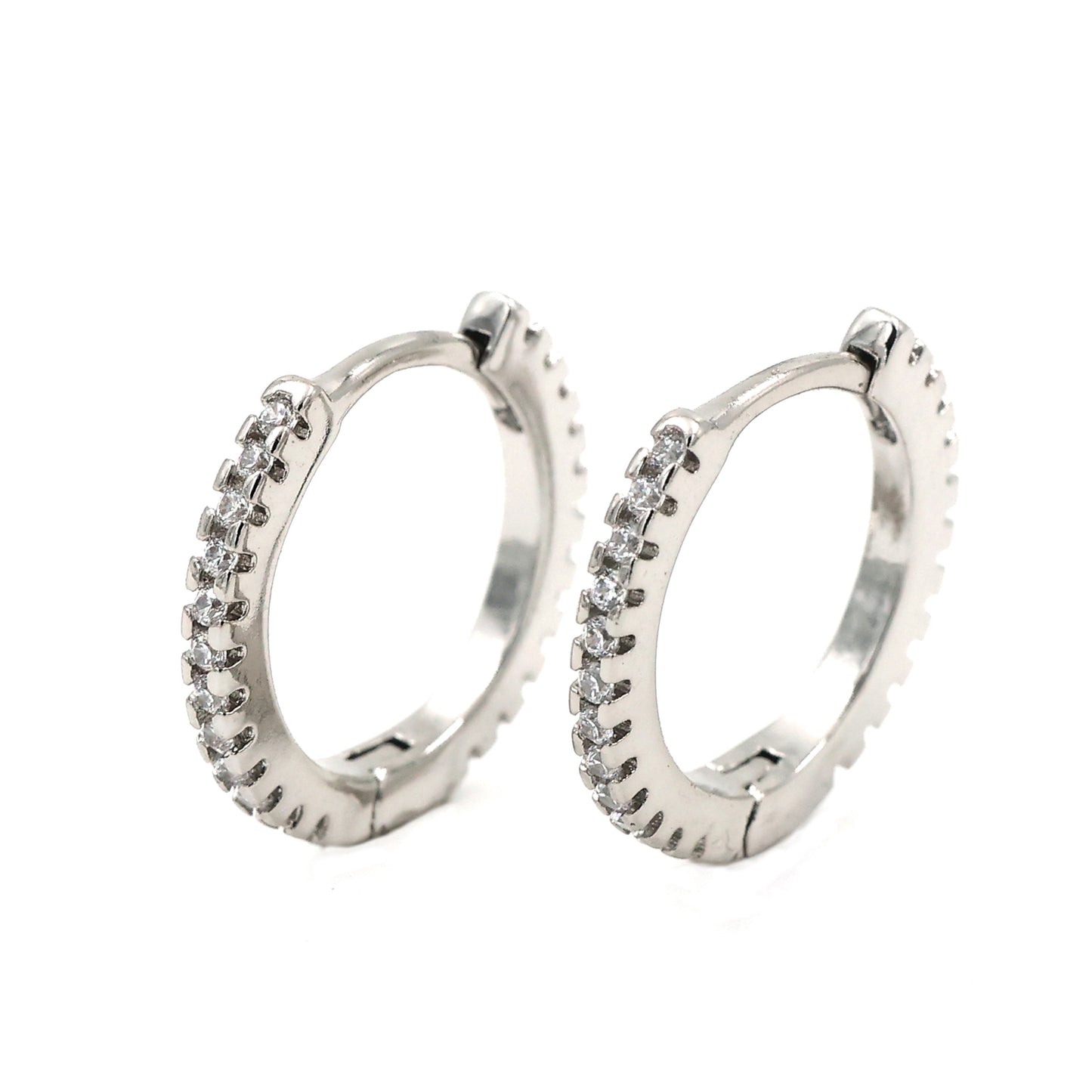 Classic Huggie Hoops (Silver)