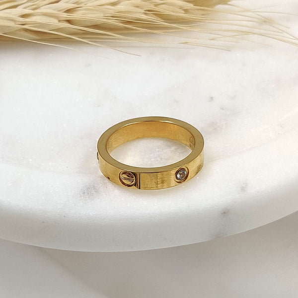 Catie Band Ring (Gold)