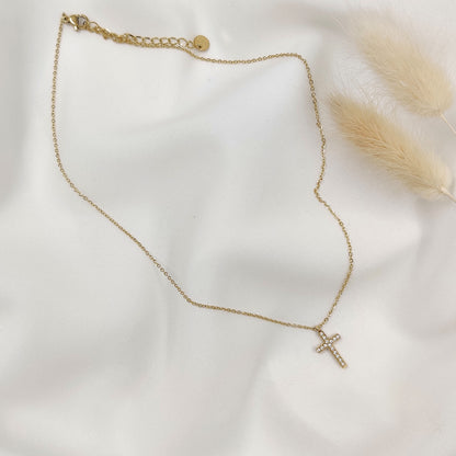 Crystal Cross Necklace