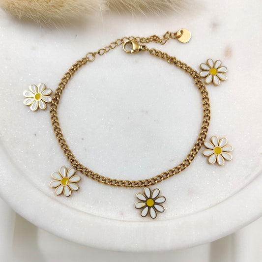 Daisy Charm Bracelet