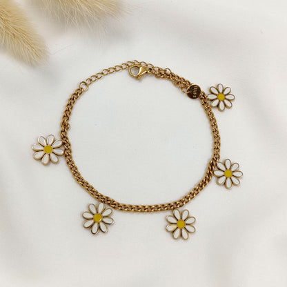 Daisy Charm Bracelet
