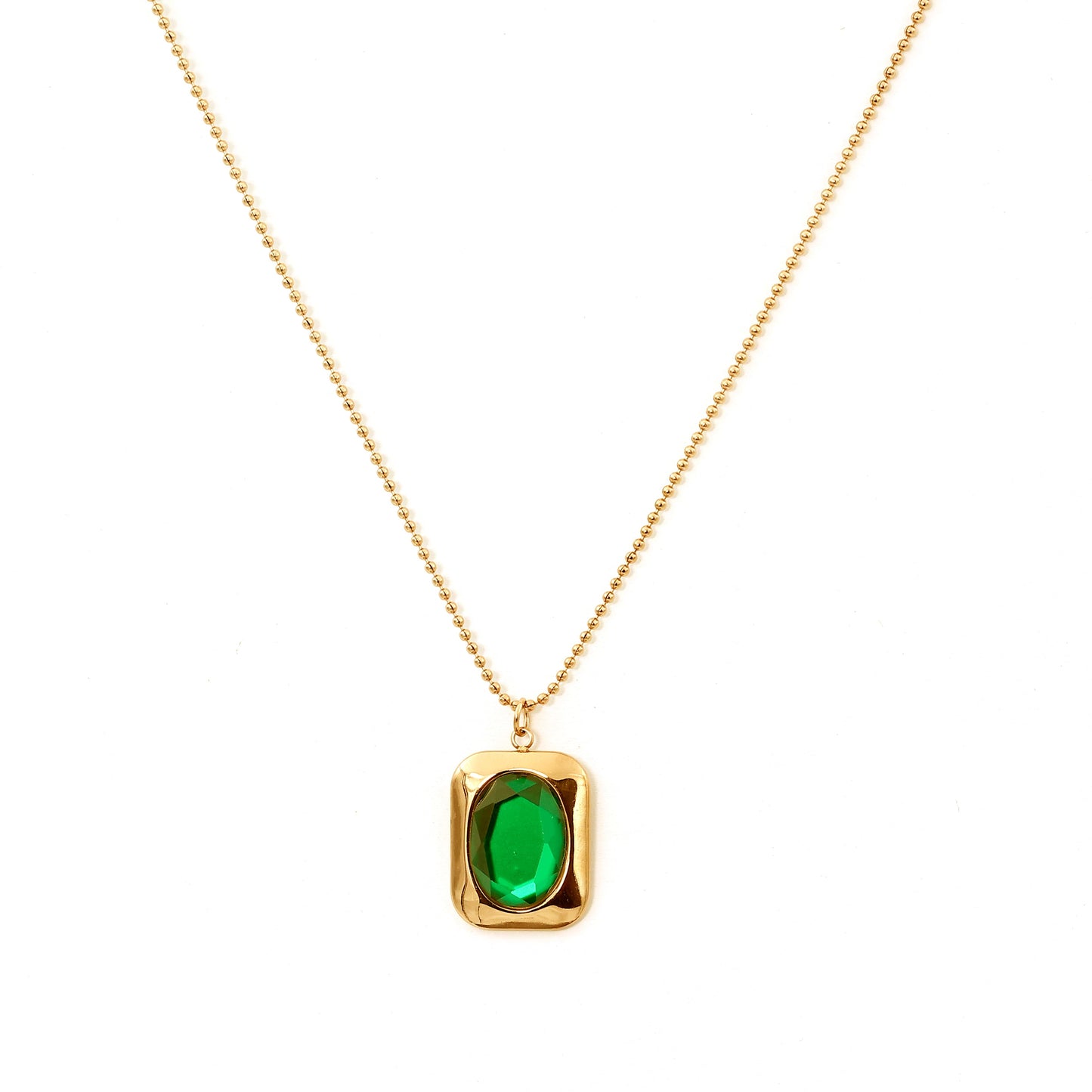 Emerald Gemma Necklace