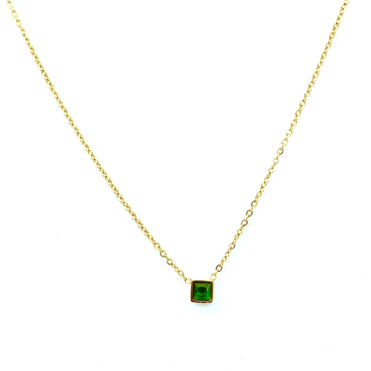 Mini Emerald Necklace