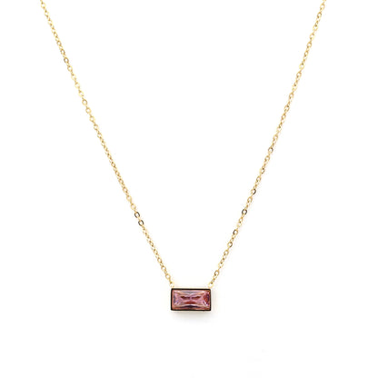 Pink Bar Necklace