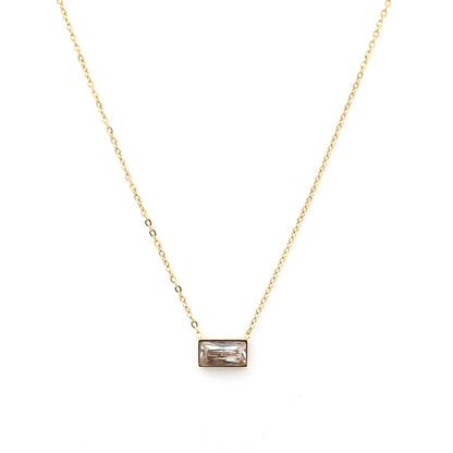 Crystal Bar Necklace