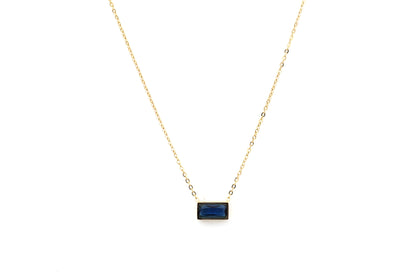 Blue Bar Necklace