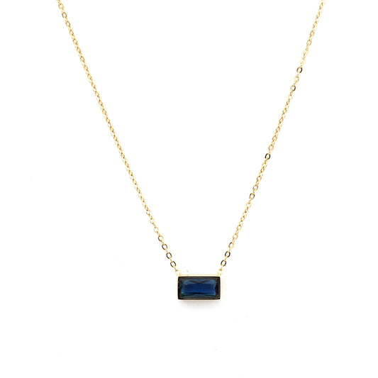 Blue Bar Necklace