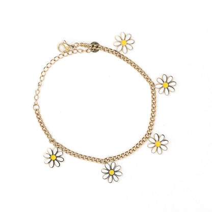 Daisy Charm Bracelet