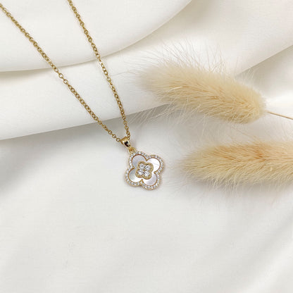 Crystal Clover Necklace