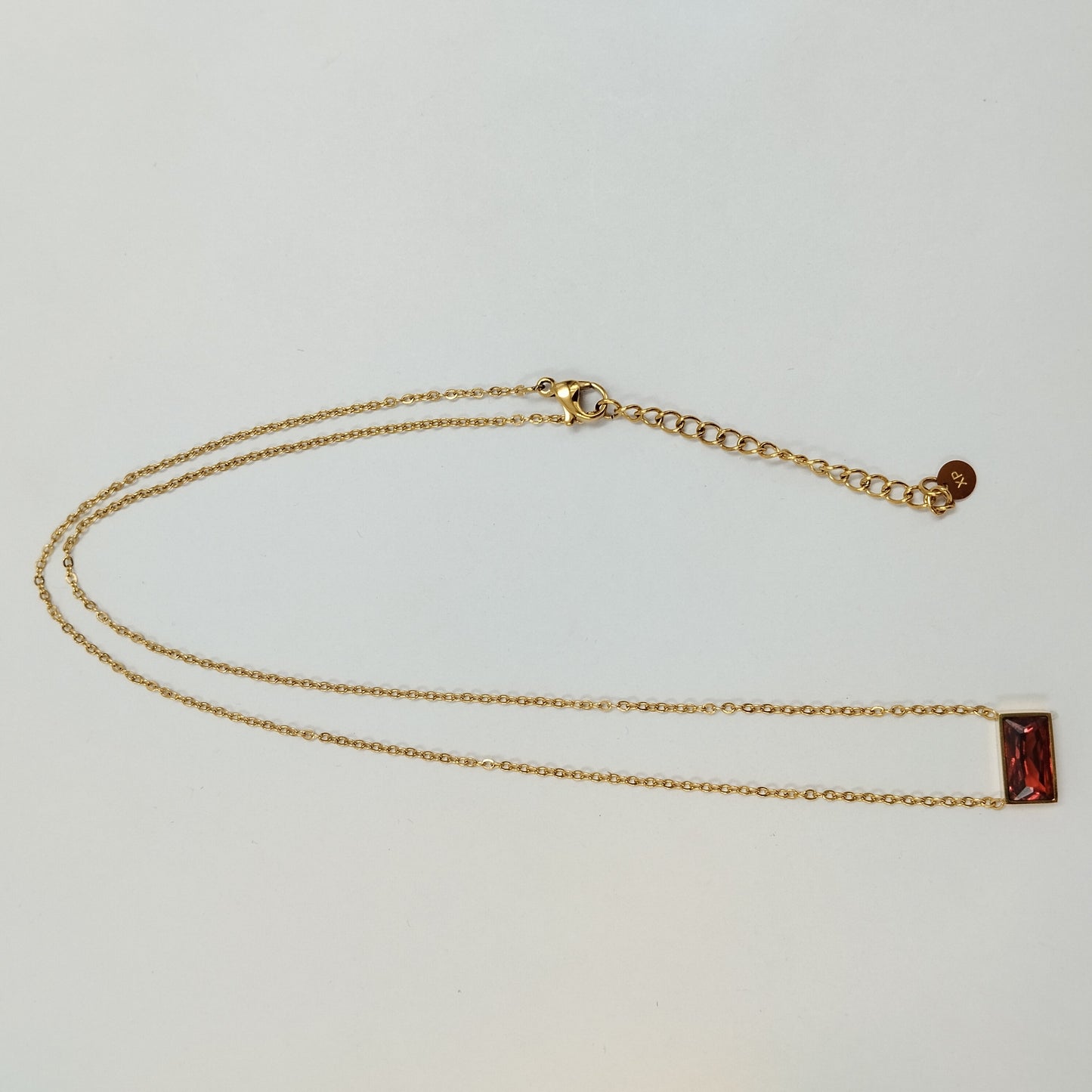 Maroon Bar Necklace