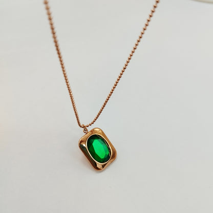 Emerald Gemma Necklace