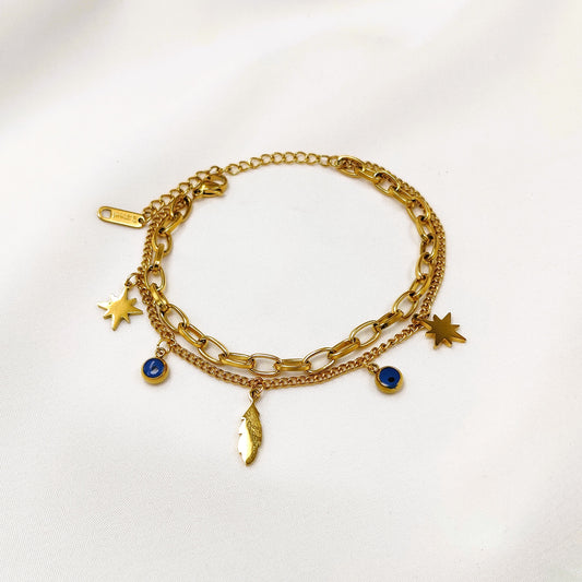 Adelina Eye Charm Bracelet