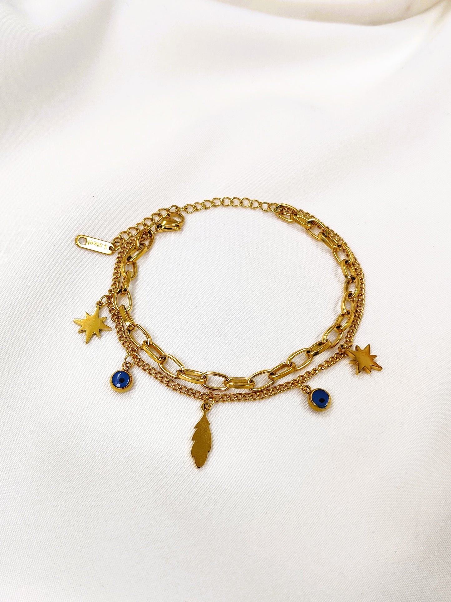 Adelina Eye Charm Bracelet
