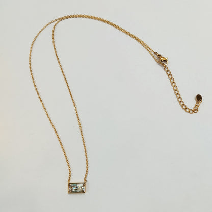 Crystal Bar Necklace