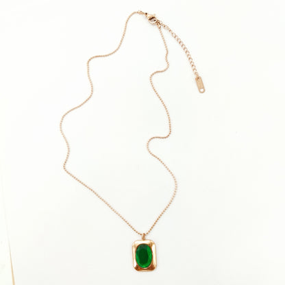 Emerald Gemma Necklace