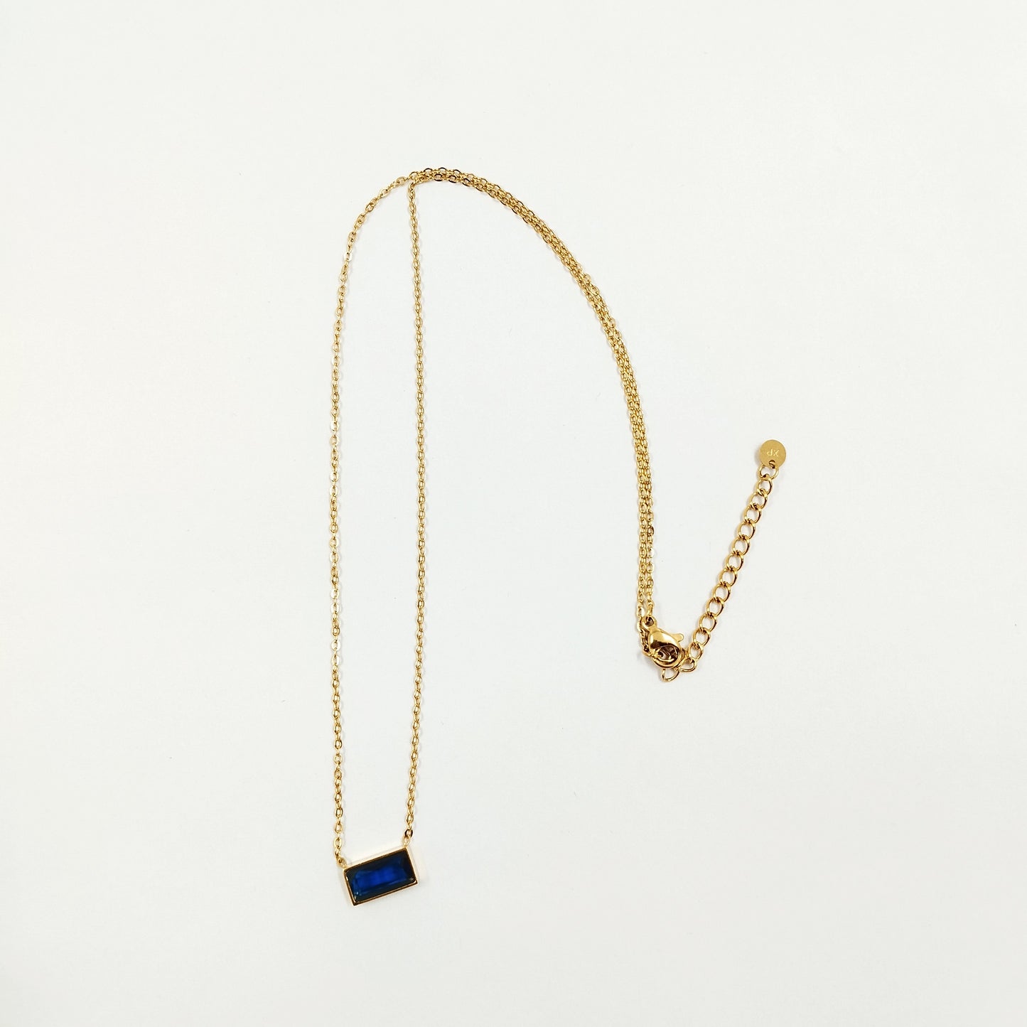 Blue Bar Necklace