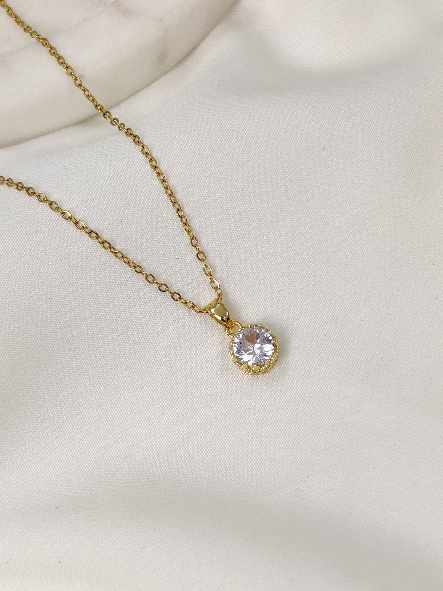 Carol Solitaire Necklace