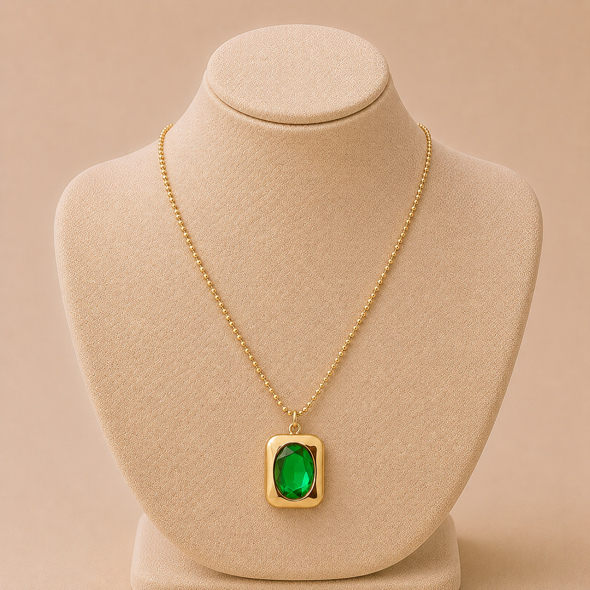 Emerald Gemma Necklace