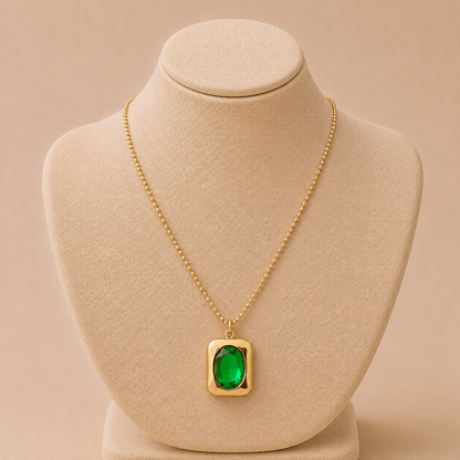 Emerald Gemma Necklace