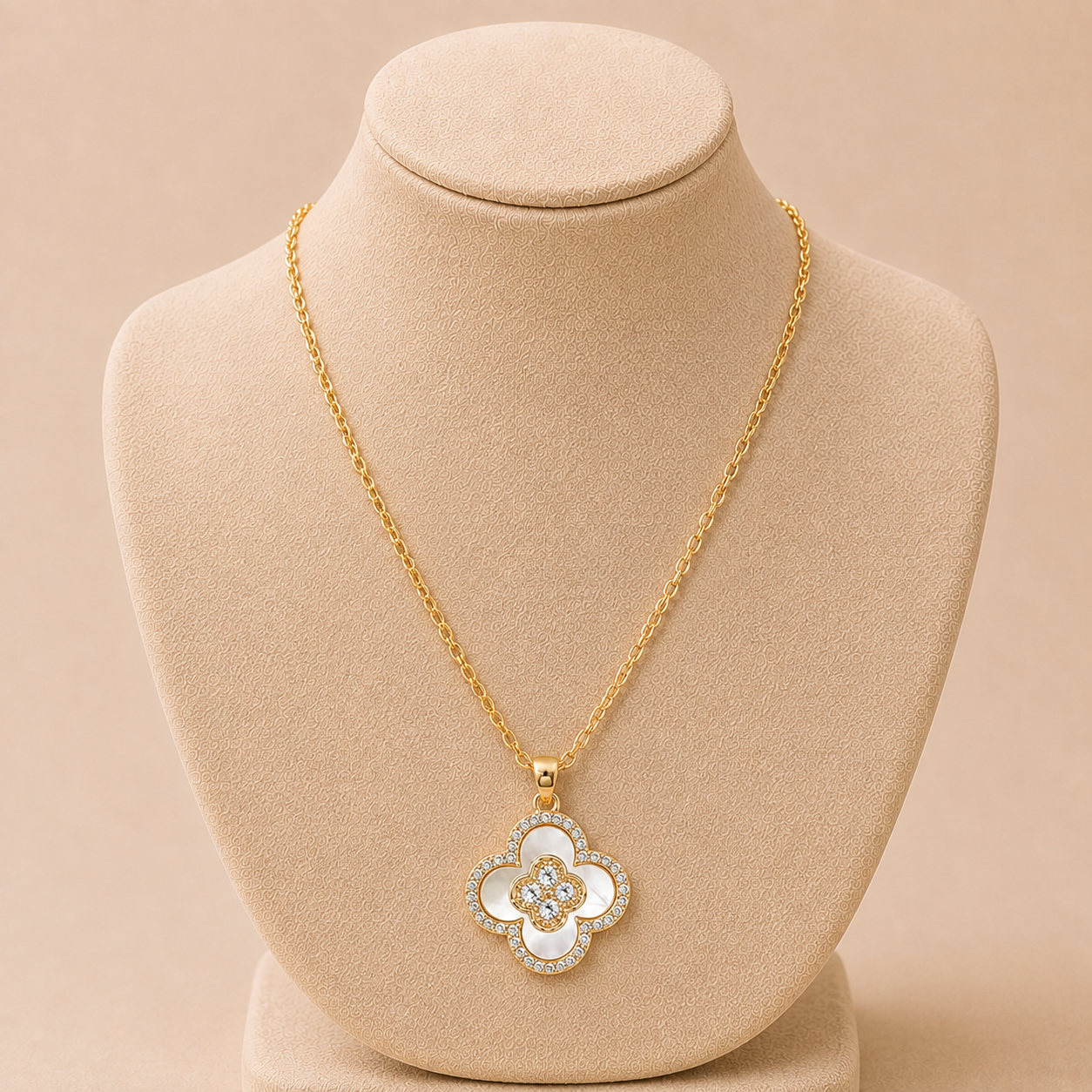 Crystal Clover Necklace
