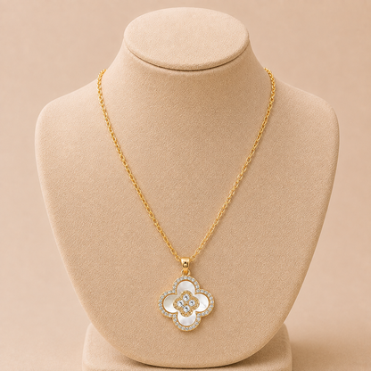 Crystal Clover Necklace