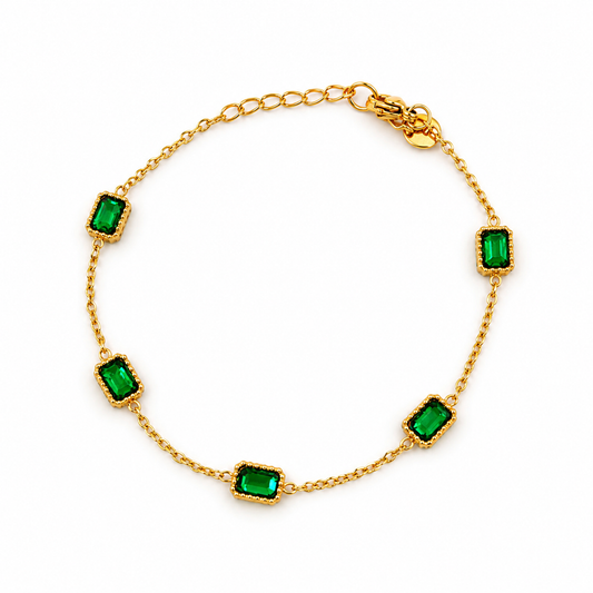 Emerald Elaine Bracelet