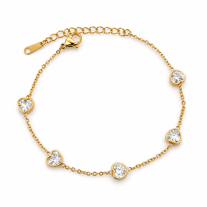 Crystal Heart Bracelet