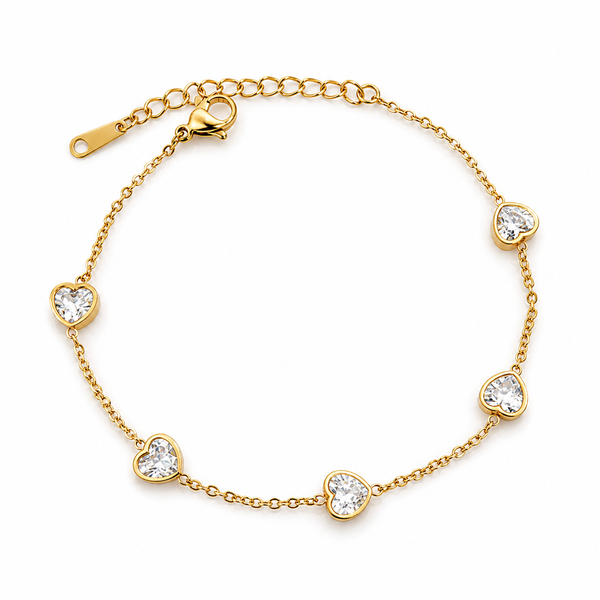 Crystal Heart Bracelet