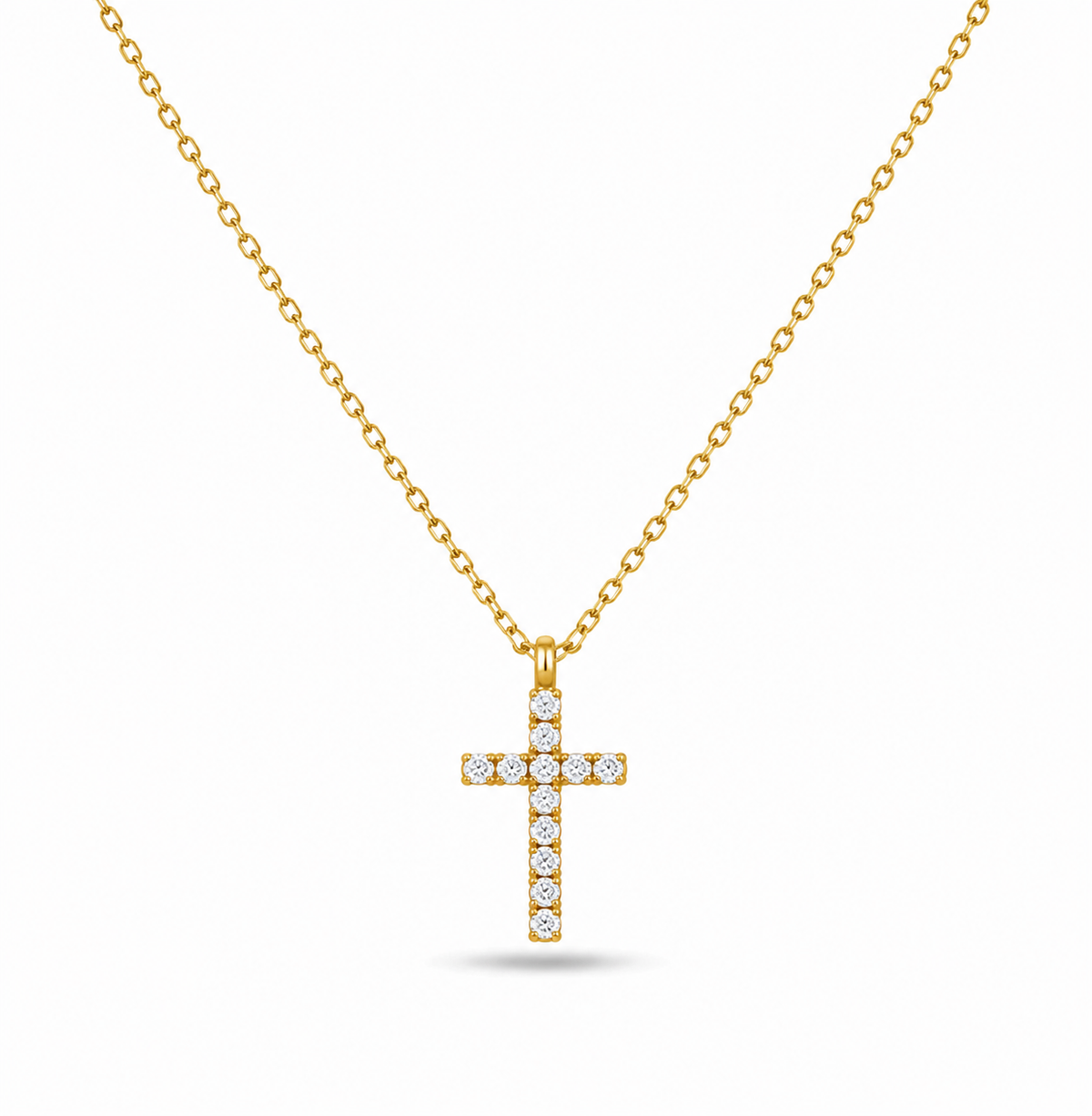 Crystal Cross Necklace