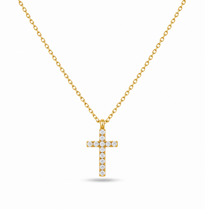Crystal Cross Necklace