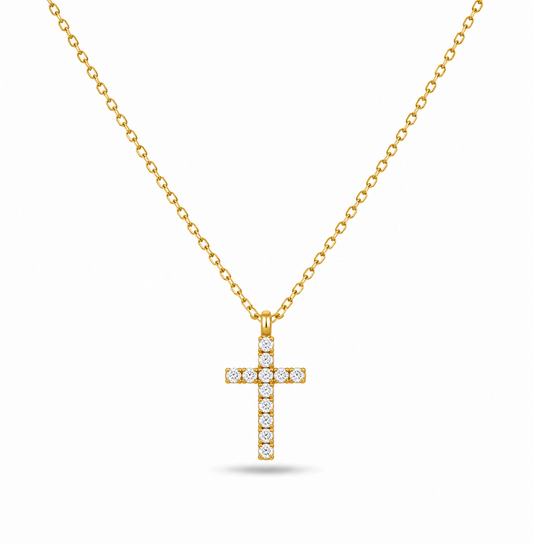 Crystal Cross Necklace