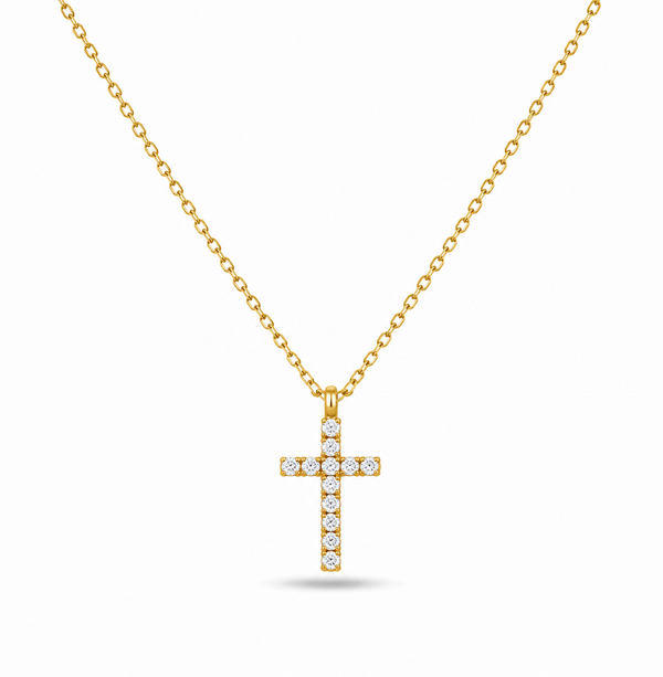 Crystal Cross Necklace
