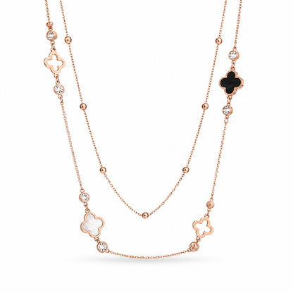 Clover Charm Duo Necklace