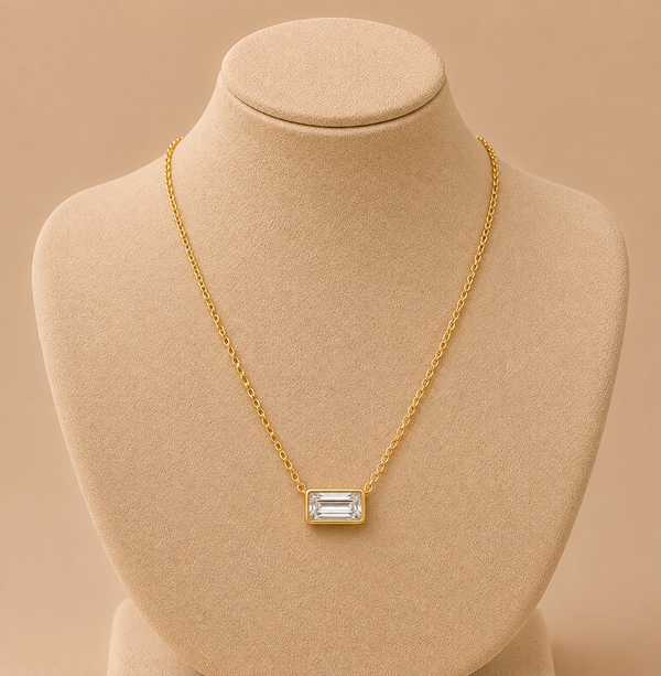 Crystal Bar Necklace
