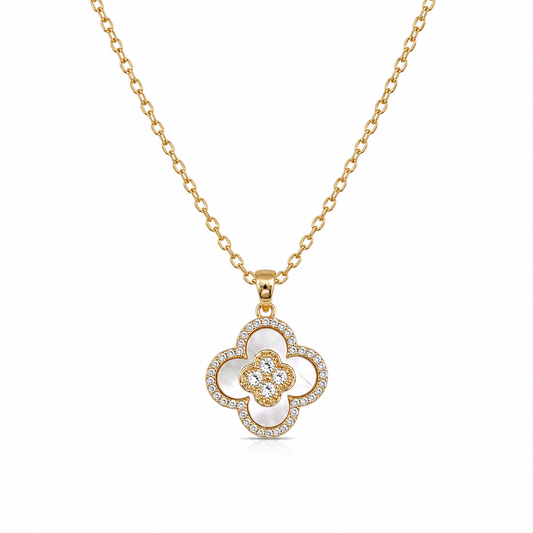 Crystal Clover Necklace