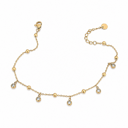 Crystal Droplet Anklet