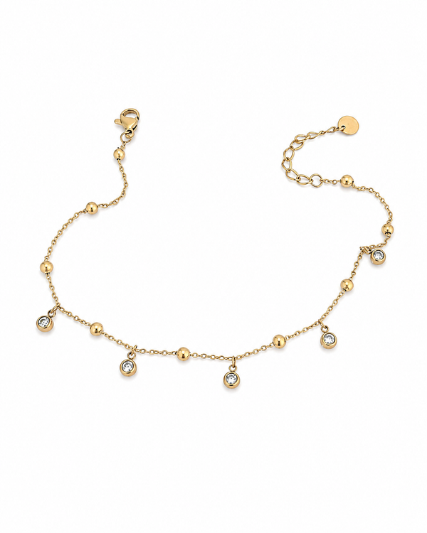 Crystal Droplet Anklet