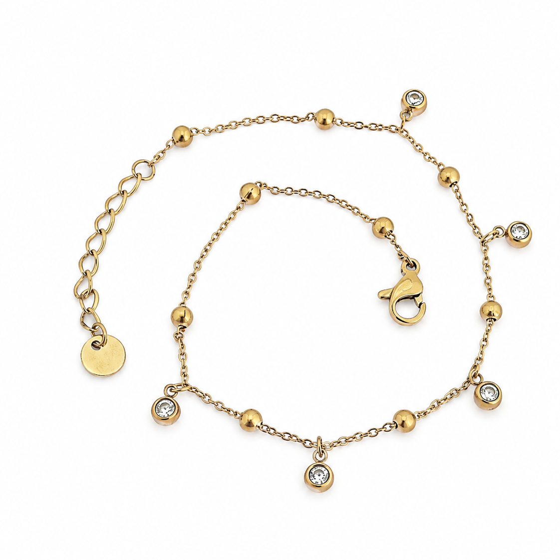 Crystal Droplet Anklet