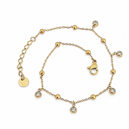 Crystal Droplet Anklet