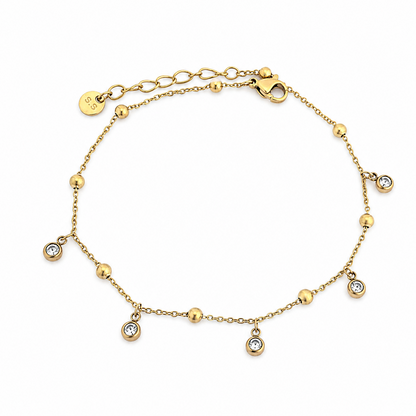 Crystal Droplet Anklet