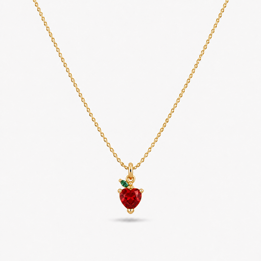 Strawberry Drop Necklace