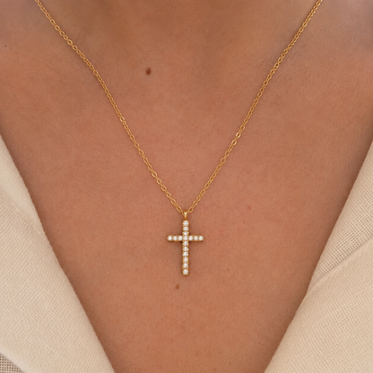 Crystal Cross Necklace