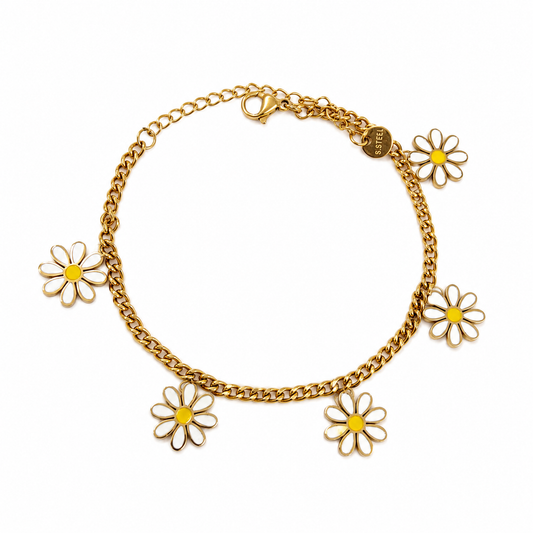 Daisy Charm Bracelet