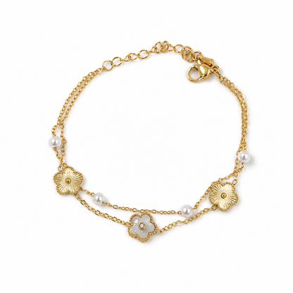 Pearl Flower Bracelet